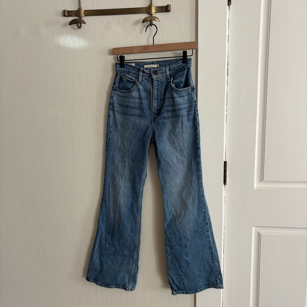 Levi’s 70s high flare jeans medium wash